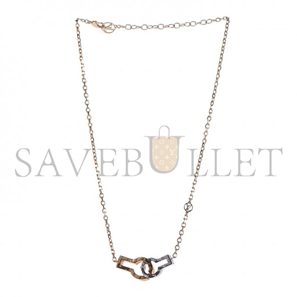 LOUIS VUITTON TWIN LOCKS SUPPLE NECKLACE M64887